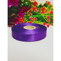 Атласная лента/ 1,2 см/ 23 метра/ фиолетовый