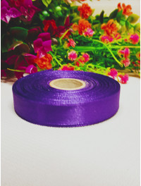 Атласна стрічка/1,2 см/23 метри/фіолетовий