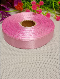 Атласна стрічка/1,2 см/23 метри/Рожево-пудровий