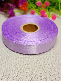 Атласна стрічка/1,2 см/23 метри/бузковий
