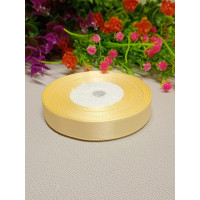 Атласна стрічка/1,2 см/23 метри/ молочний