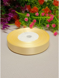 Атласна стрічка/1,2 см/23 метри/ молочний