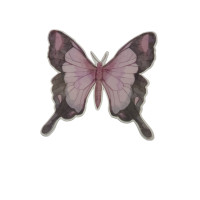 Бабочка пластик / 12*12.5 см / 1 шт
