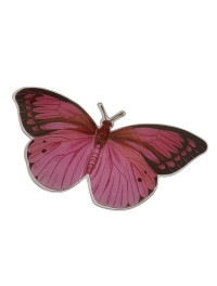 Метелик пластик/5*9.5 см/1 шт./малиновий