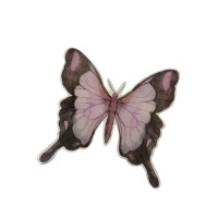 Бабочка пластик /  7.5*7.5 см / 1 шт / бузковый
