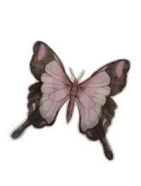 Метелик пластик/7,5х7,5 см/1 шт./бузковий