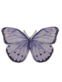 Метелик пластик/8*12 см/1 шт./бузковий