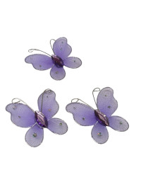 Фатиновий метелик/3.5 см/мала фіолетова