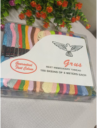 Муліне для вишивання/100 шт. по 8 м/мікс