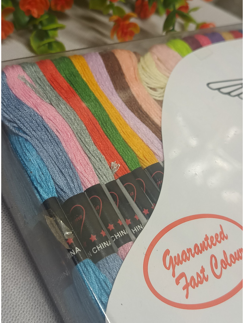 Муліне для вишивання/100 шт. по 8 м/мікс