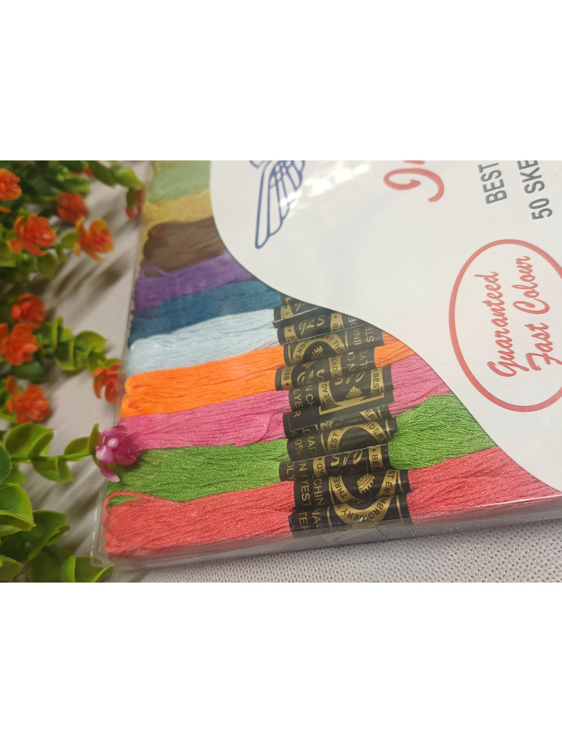 Муліне для вишивання/50 шт. по 8 м/мікс