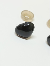 Ніс для іграшок трикутний, чорний 12 мм × 15 мм