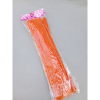 Синельная проволока/ 30 см / 5 мм/ ~100 шт / оранжевый темный