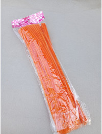 Синельна проволока \ 30 см \ 5 мм \ 100 шт \ жовтогарячий темний