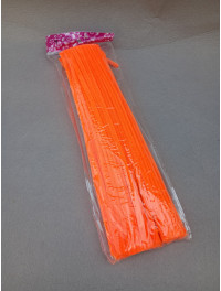 Синельна проволока \ 30 см \ 5 мм \ 100 шт \  жовтогарячий неон