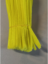 Синельна проволока \ 30 см \ 5 мм \ 100 шт \ жовтий