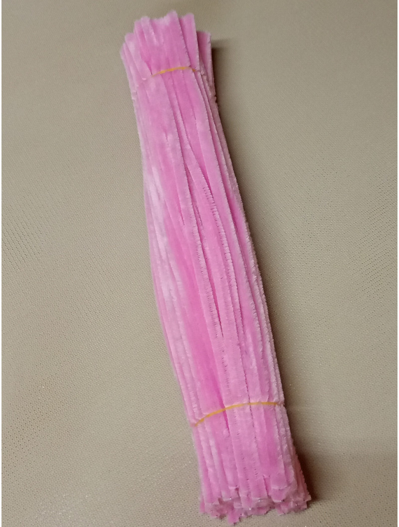 Синельна проволока \ 30 см \ 5 мм \ 100 шт \ малиновий світлий