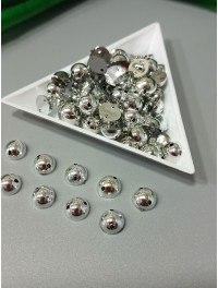 Полусуни пришивні/8мм/10 Грам (прим.70 шт.)/ срібло