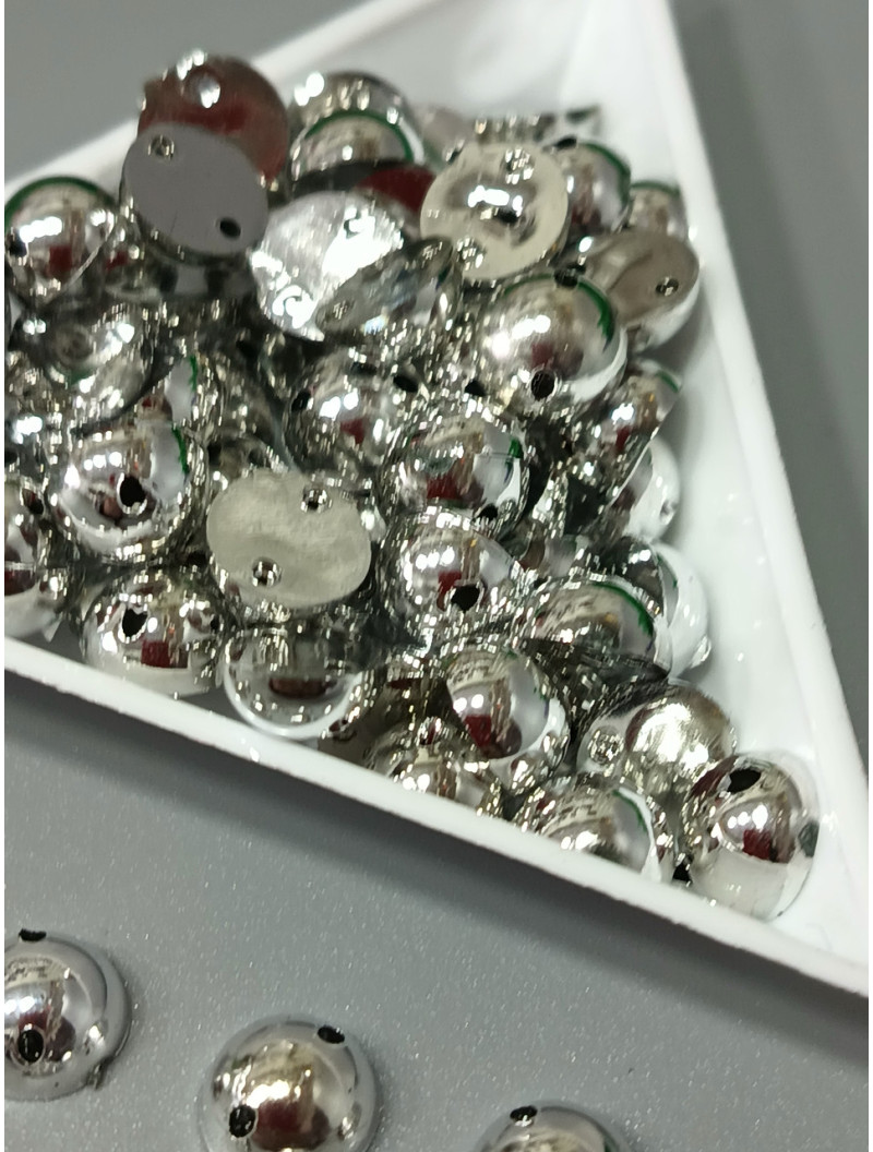 Полусуни пришивні/8мм/10 Грам (прим.70 шт.)/ срібло