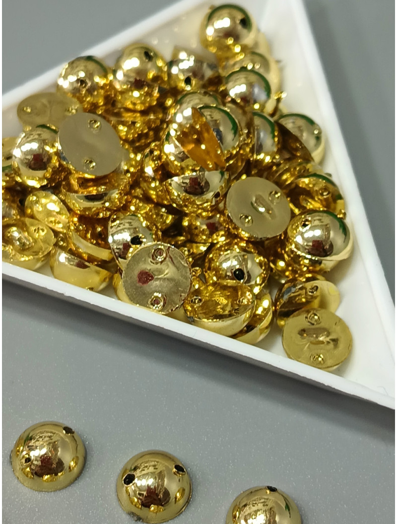 Напівперли пришивні/8мм/10 Грам (прим.70 шт.)/ золото