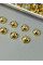 Напівперли пришивні/8мм/10 Грам (прим.70 шт.)/ золото