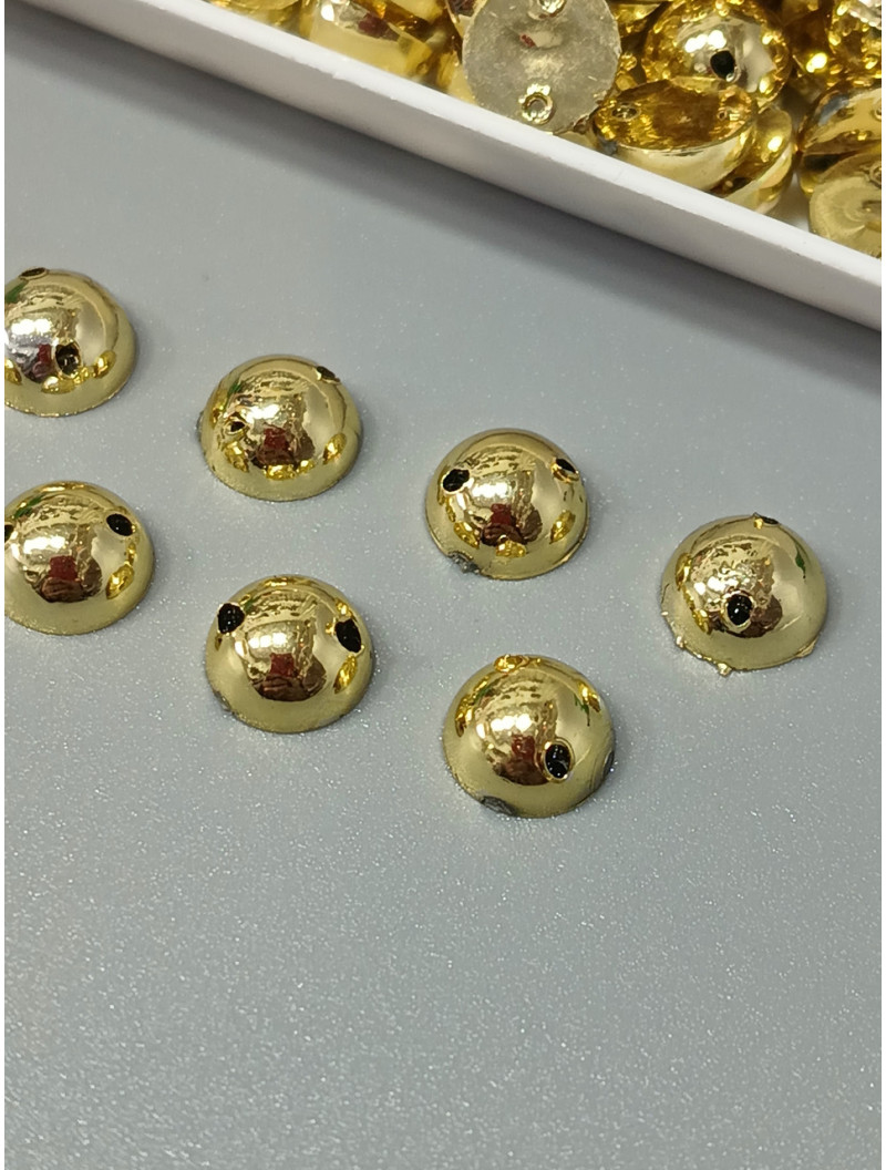 Напівперли пришивні/8мм/10 Грам (прим.70 шт.)/ золото