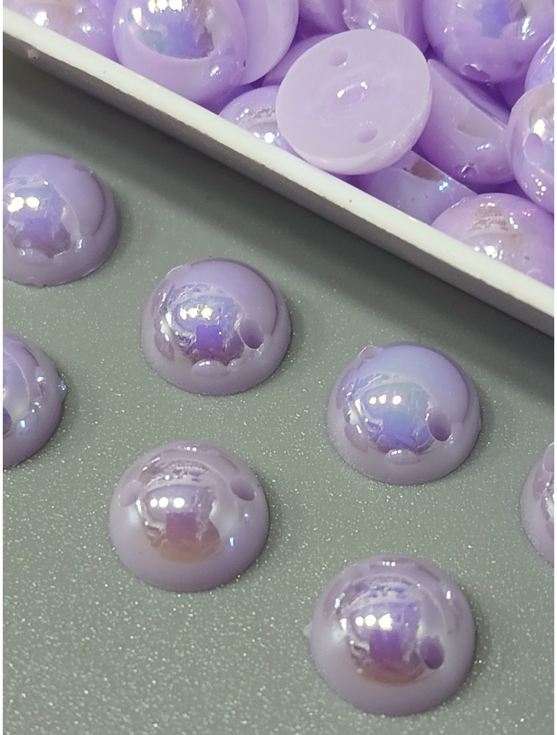 Полусуни пришивні/8мм/10 Грам (прим.70 шт.)/Бузковий з АБ