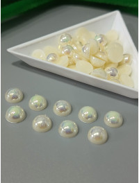 Полусуни пришивні/8мм/10 Грам (прим.70 шт.)/бежевий з АБ