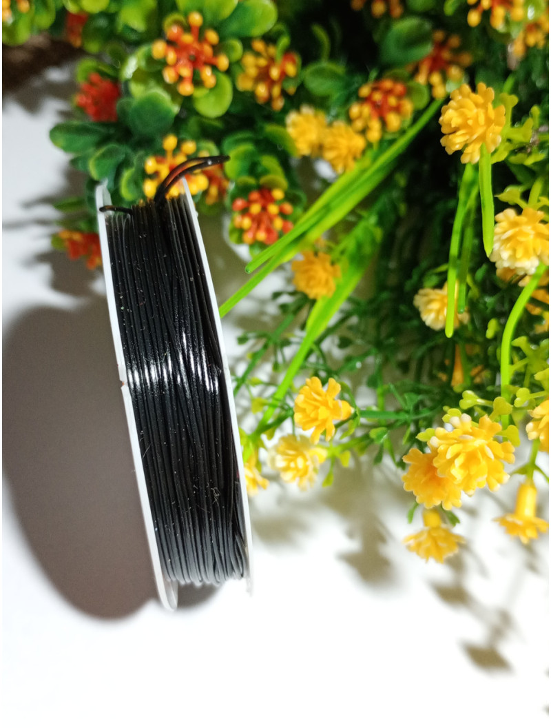 Гумка для рукоділля/0.8 мм/6.5 м/чорний