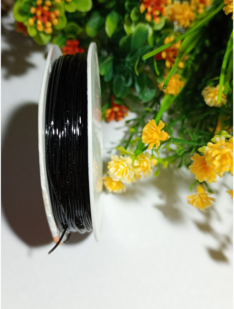 Резинка для рукоделия/ 0.8 мм / 6.5 м / черная