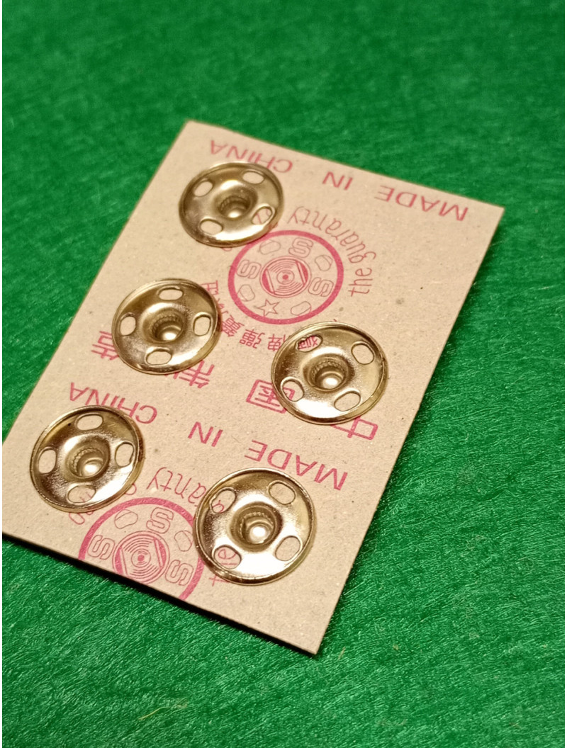 Кнопка пришивна/мінічна/12 мм/срібло/5 шт.