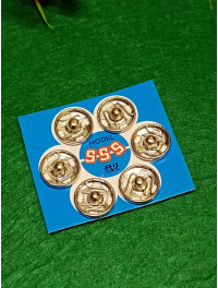 Кнопка пришивна/мінічна/10 мм/срібло/6 шт.