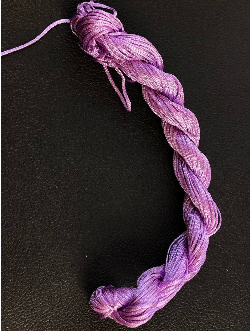 (18 м) Шнур нейлоновий (капроновий) Шамбала/ 1 мм/ світлий бузок