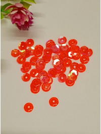 Паєтки/6 мм/ райдужні жовтогарячий прозорий/5 г