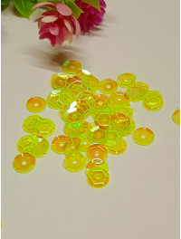 Паєтки/6 мм/ райдужні салатовий прозорий/5 гр