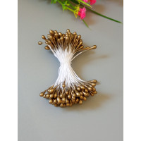 Тичинка 3 мм / золото / 95-98 шт. / глянець двостороння