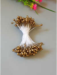 Тичинка 3 мм / золото / 95-98 шт. / глянець двостороння