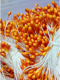 Тичинка 3 мм/жовтогарячий/95-98 шт./глянець двостороння