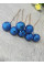 Ягідка глітерна на гілочці/колір синій/15 мм