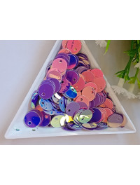 Паєтки зі зміщеним отвором/10 мм/5 грамів/мережевий хамелеон