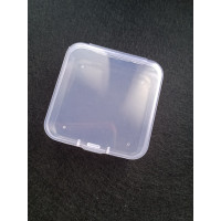 Органайзер бокс. Розмір 6,5×6,5×2 см. Прозорий.