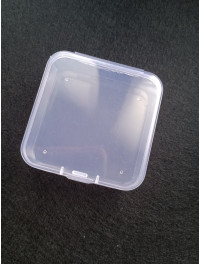 Органайзер бокс. Розмір 6,5×6,5×2 см. Прозорий.