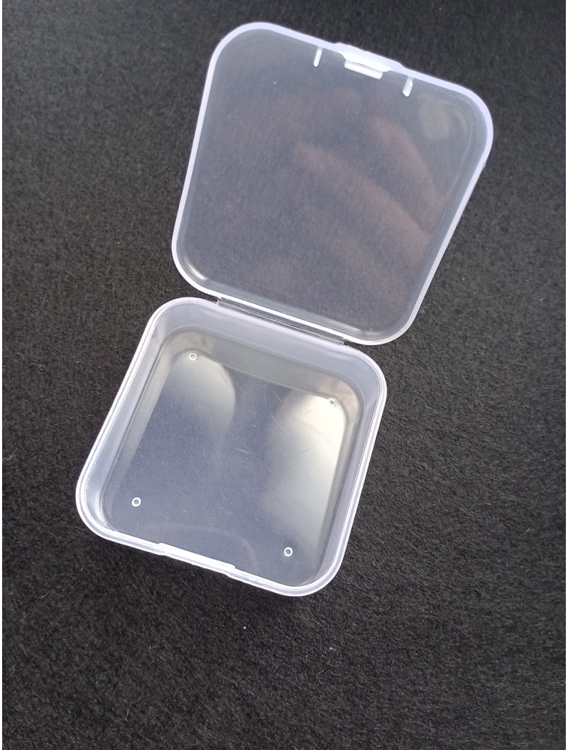 Органайзер бокс. Розмір 5,5×5,5×2 см. Прозорий.