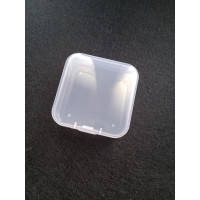 Органайзер бокс. Розмір 5,5×5,5×2 см. Прозорий.