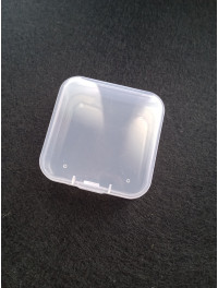 Органайзер бокс. Розмір 5,5×5,5×2 см. Прозорий.