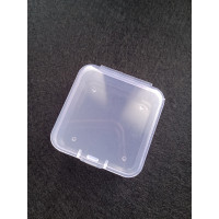 Органайзер бокс. Розмір 4,5×4,5×1,9 см. Прозорий.