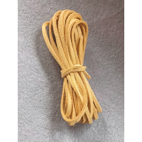 Шнур замшевый/ ширина 3 мм/ горчичный светлый/ 3 метра