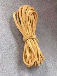 Шнур замшевий/ширина 3 мм/гірчичний світлий/3 метри