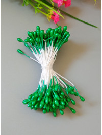 Тичинка 3 мм/зелений/95-98 шт./глянець двостороння