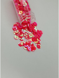 Паєтки голограма/7 мм/малиновий/5 грамів